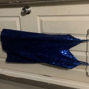 Charlotte Russe blue sparky dress size 1x